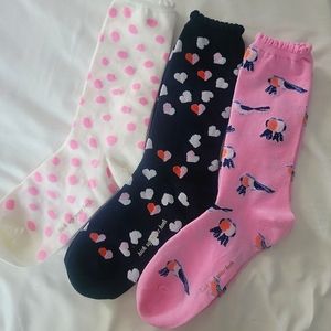 Kate Spade 3-pk crew socks